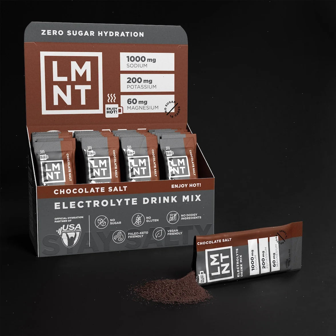 Chocolate Salt - LMNT Zero-Sugar Electrolytes