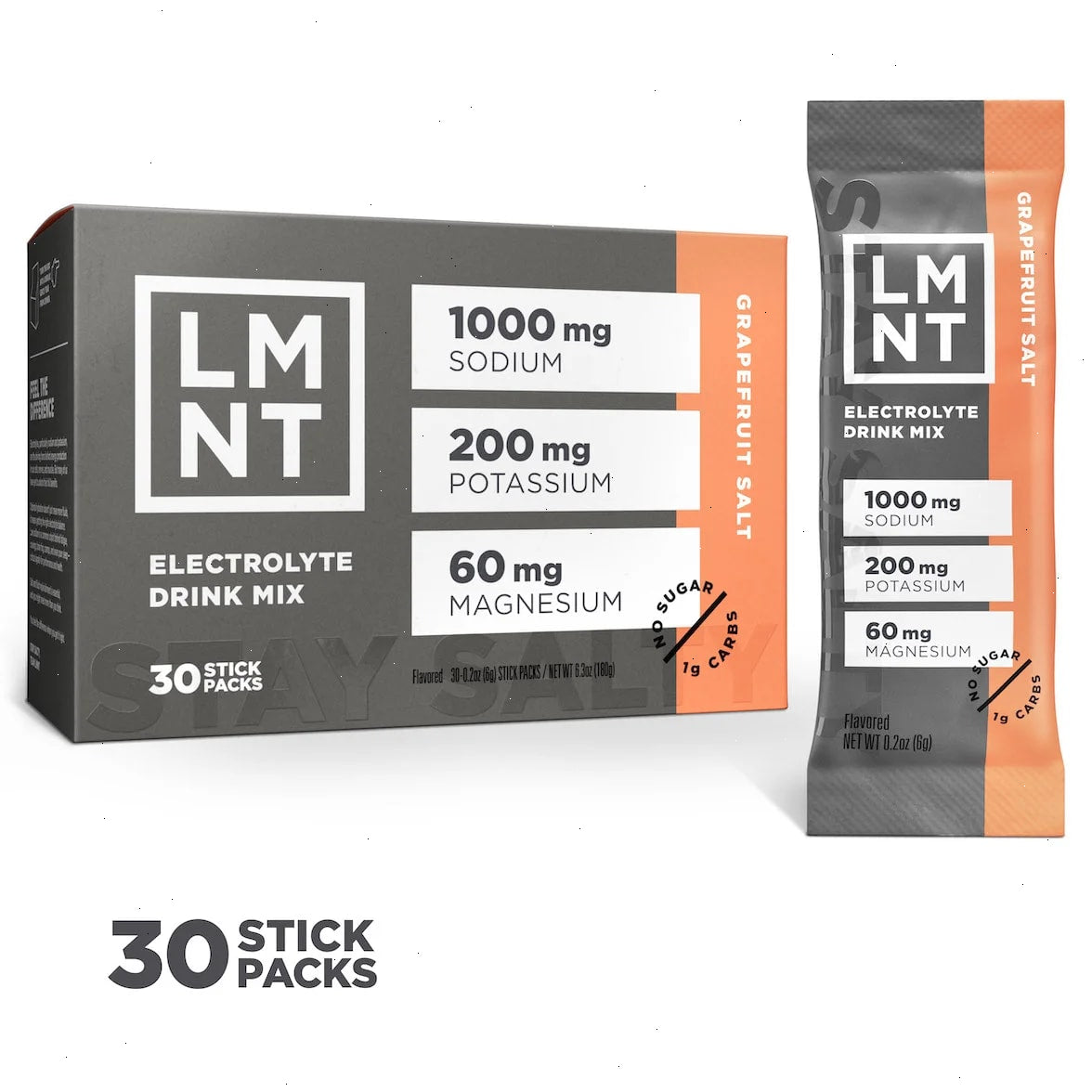 Grapefruit Salt - LMNT Zero-Sugar Electrolytes