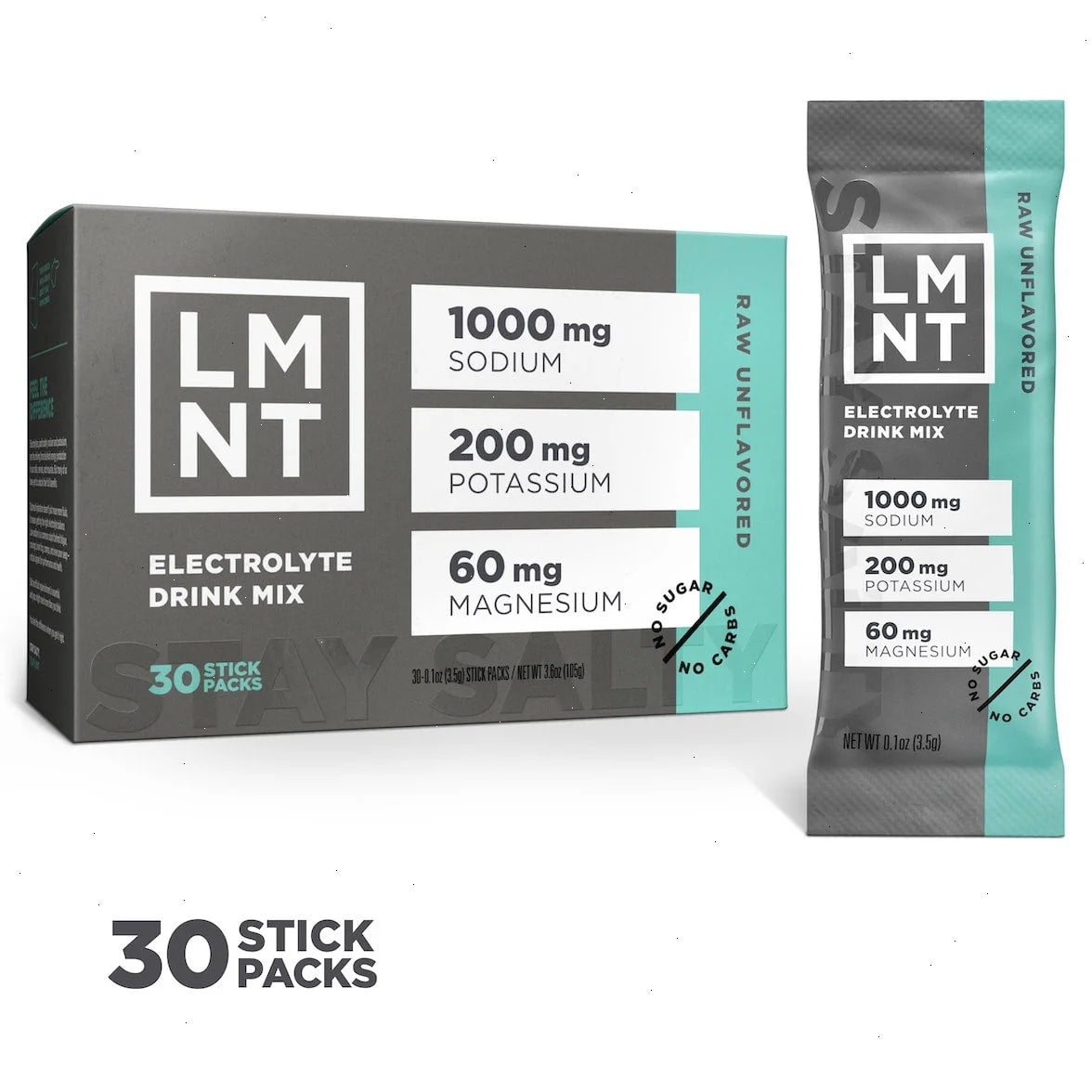 Raw Unflavored - LMNT Zero-Sugar Electrolytes